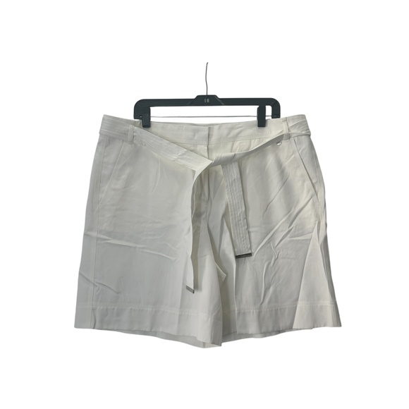 NWT $325 Escada White Theophani Short Size 46/US 16 - Picture 1 of 7